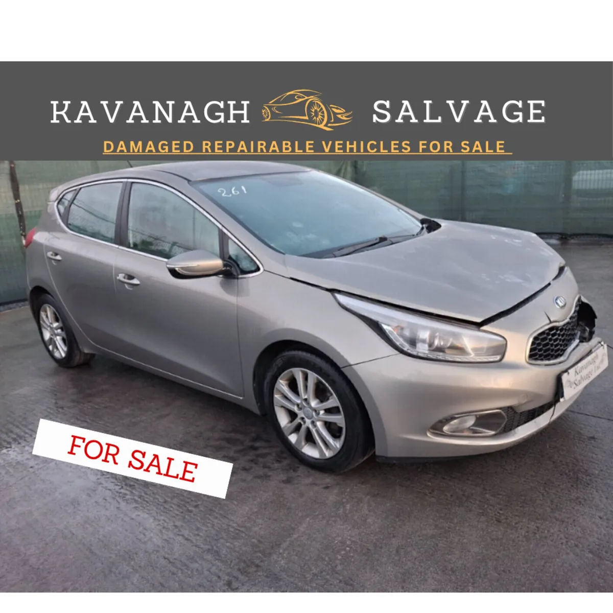 2013 Kia Ceed 1.6L Diesel light damage - Image 1
