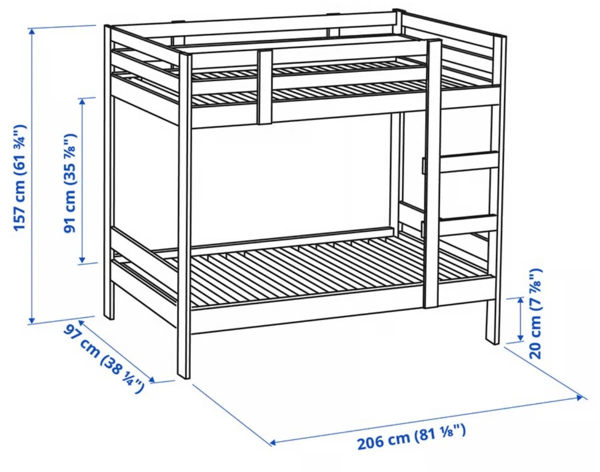 Mydal ikea bunk bed - Image 4