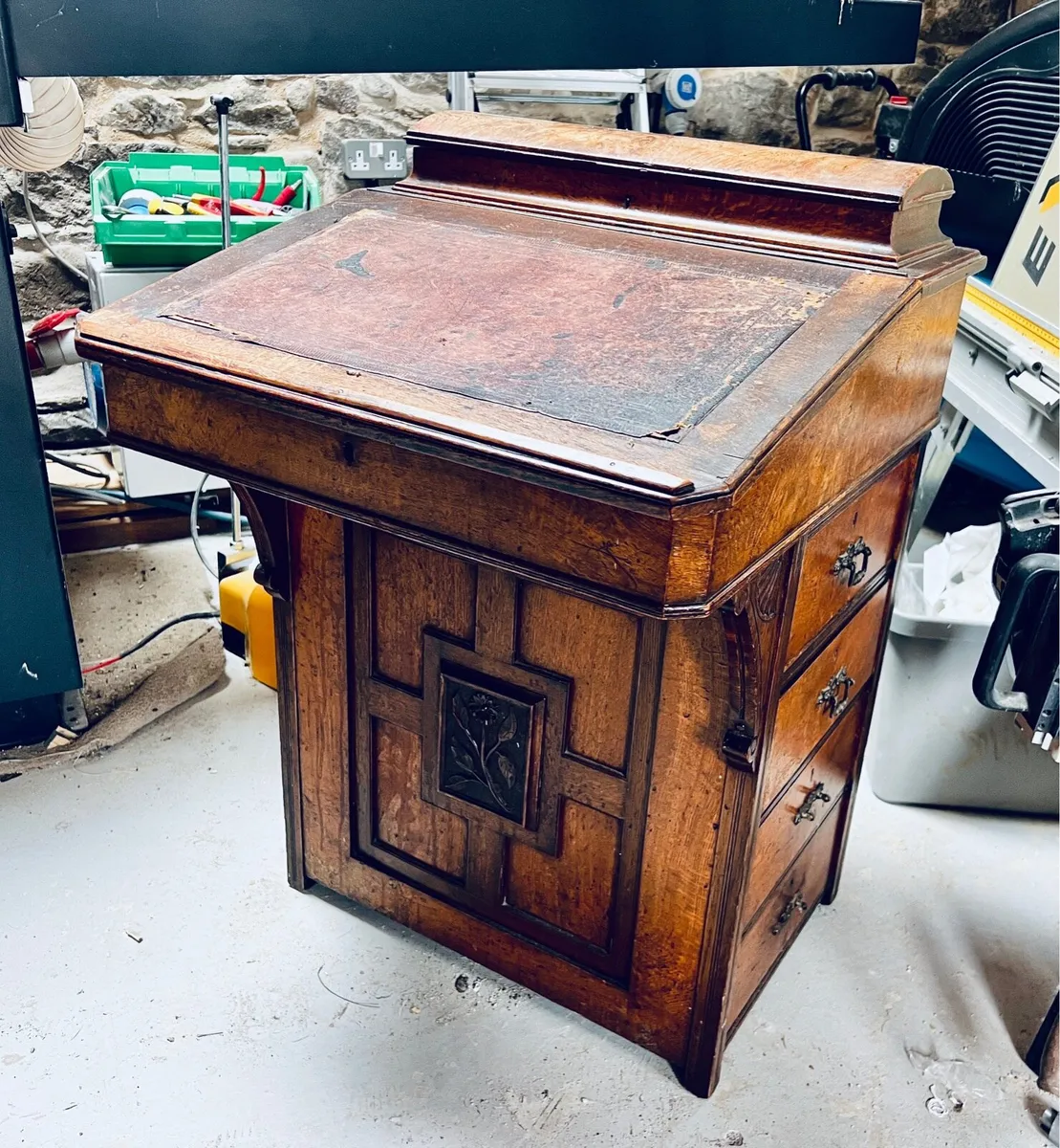 Antique Davenport writing desk - Image 1