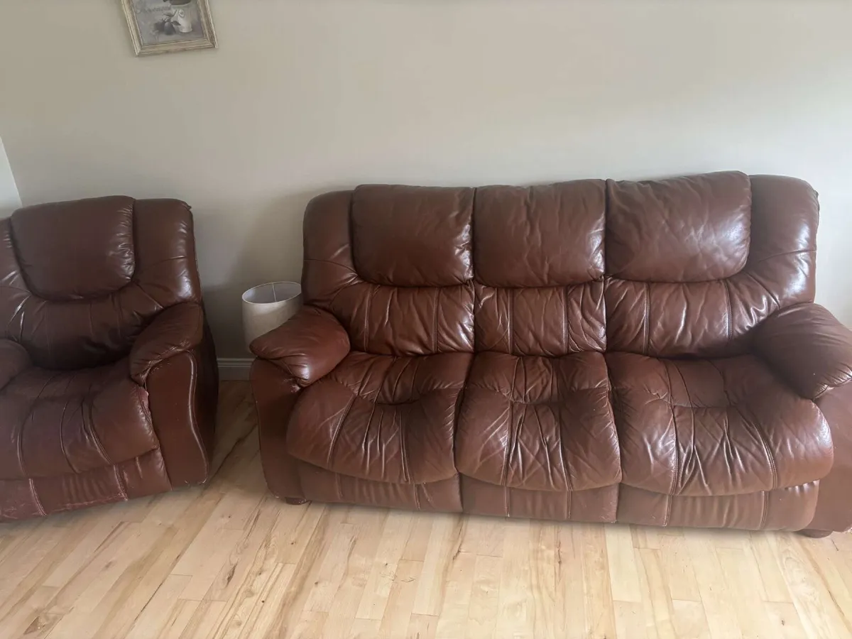 3-Seater Couch & Matching Armchair - Image 1