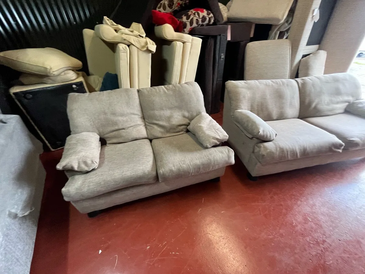 Grey 3+2 sofa set delivery available - Image 4
