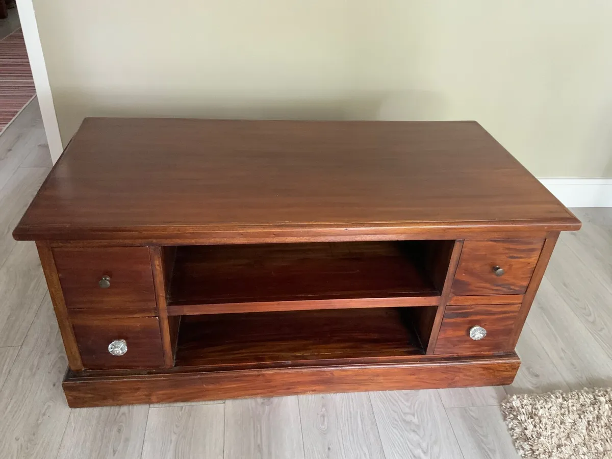 T V Cabinet-Dark Wood - Image 1