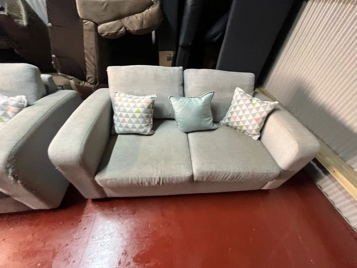 Grey 3+2 sofa set couches delivery - Image 2