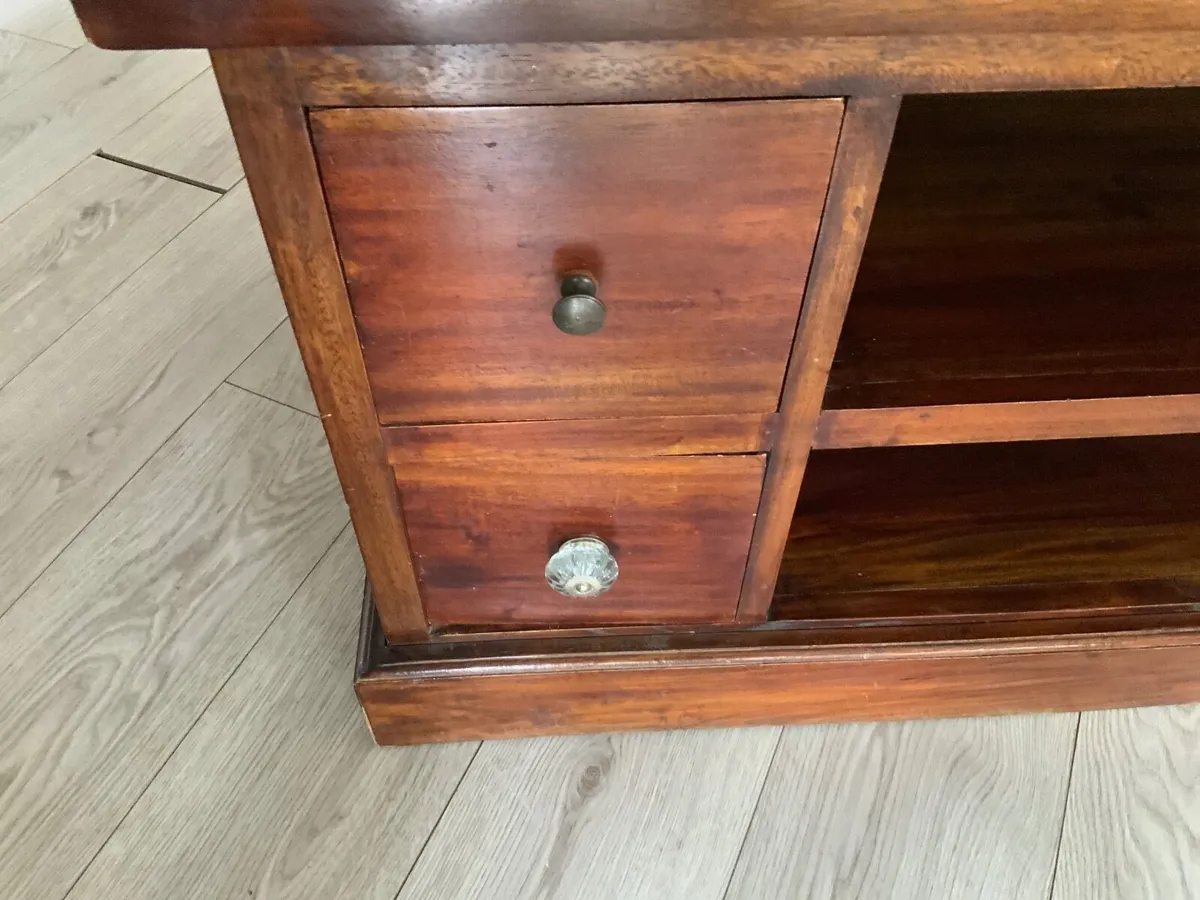 T V Cabinet-Dark Wood - Image 3