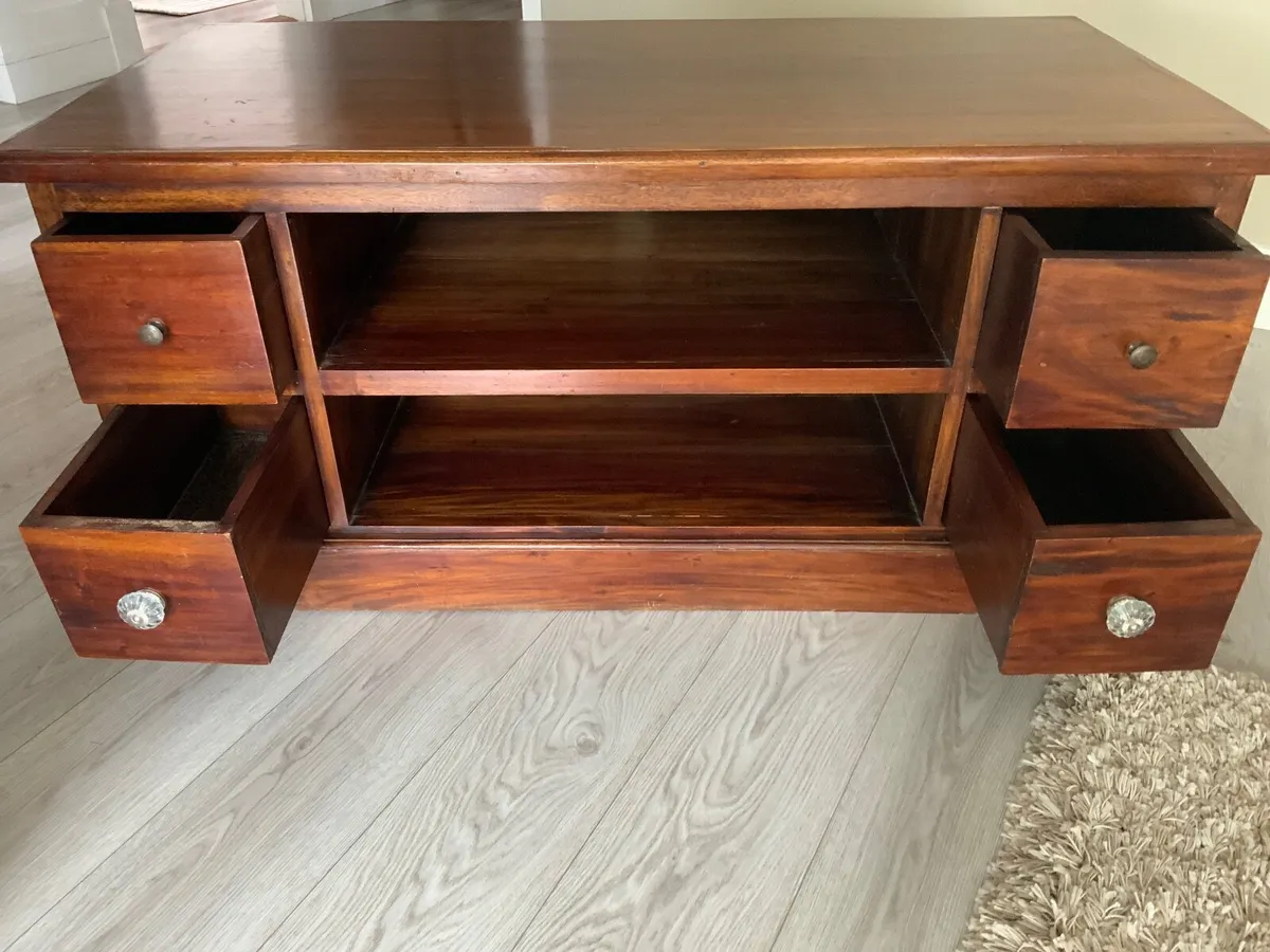 T V Cabinet-Dark Wood - Image 4