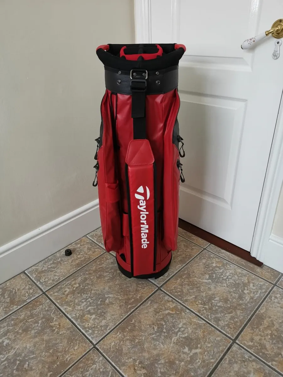 TaylorMade Storm Dry Cart Bag Red - Black - Image 4