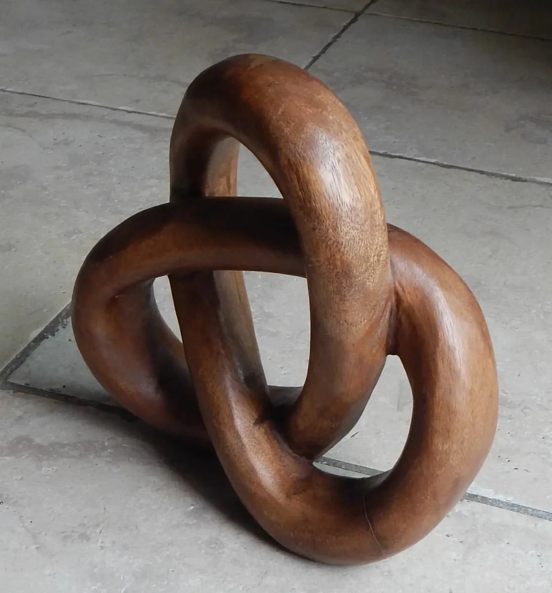 Carved Wood Knot Sculpture - Image 2