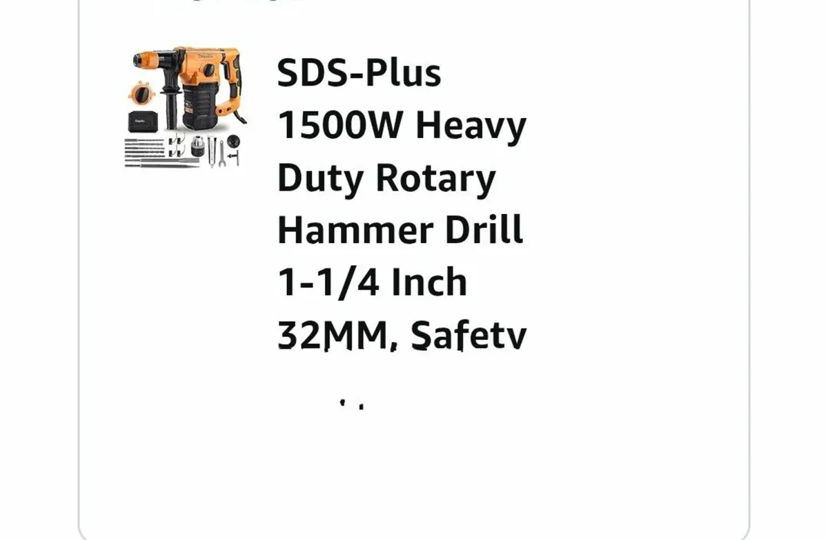 Sds hammer action drill/electric mixer - Image 2