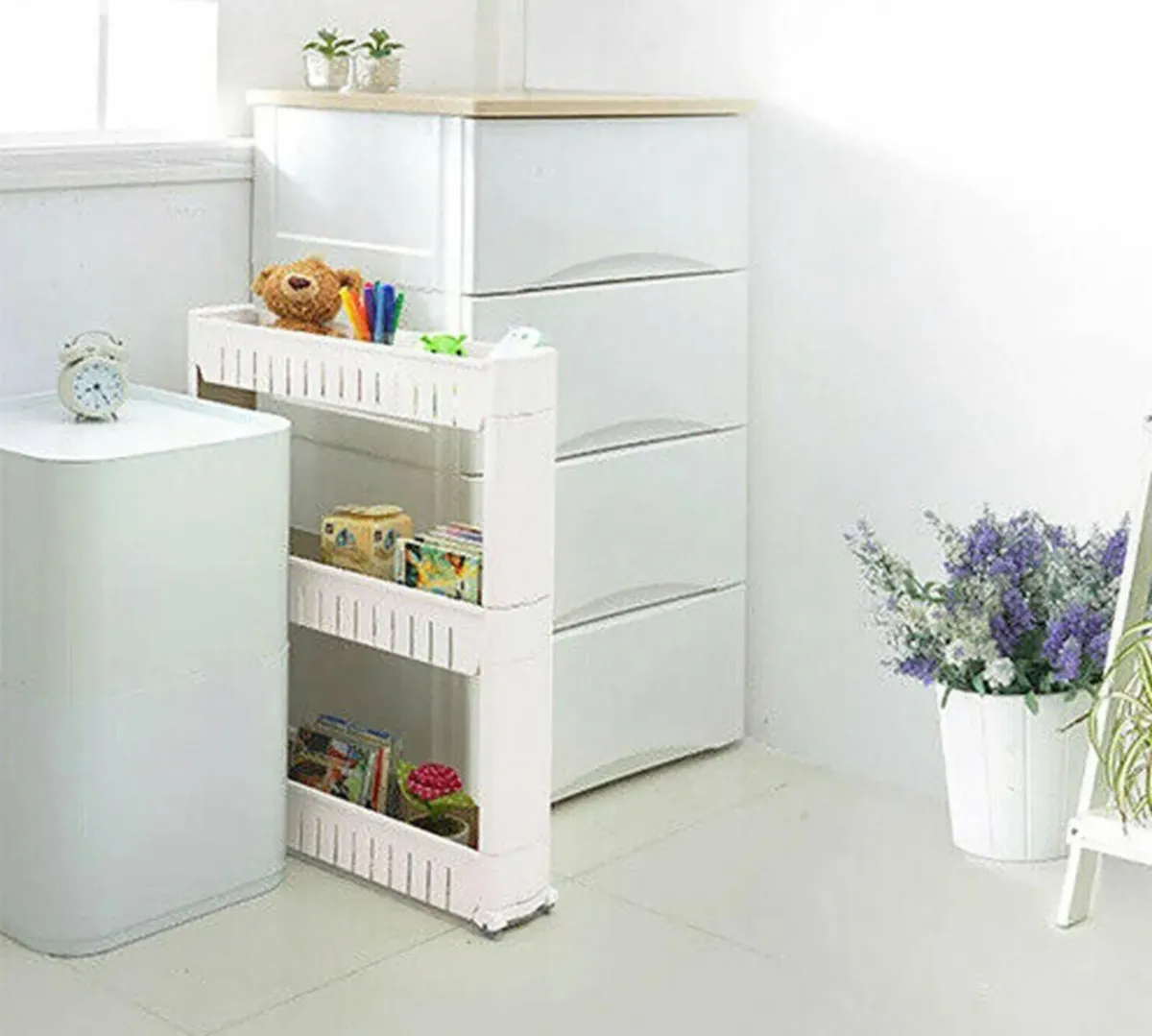 Slide Out Kitchen Trolley Rack 3 or 5 Shelves NEW - Image 3