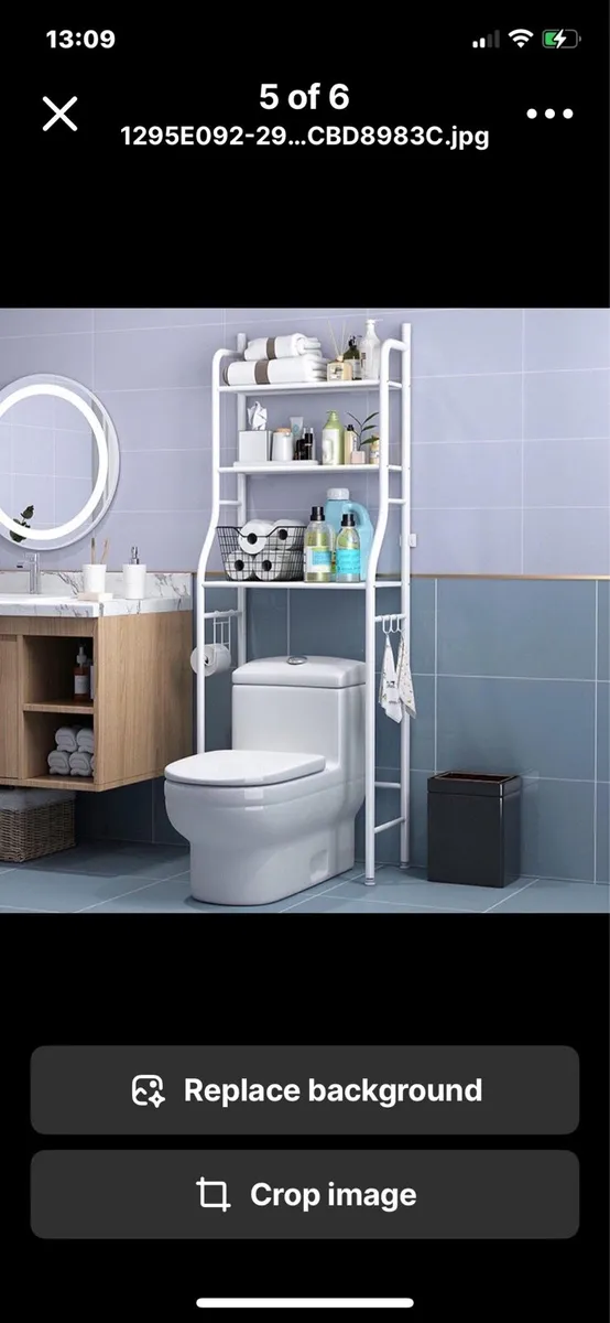 3 Tier Bathroom Shelf Over Toilet Storage Rack NEW - Image 4