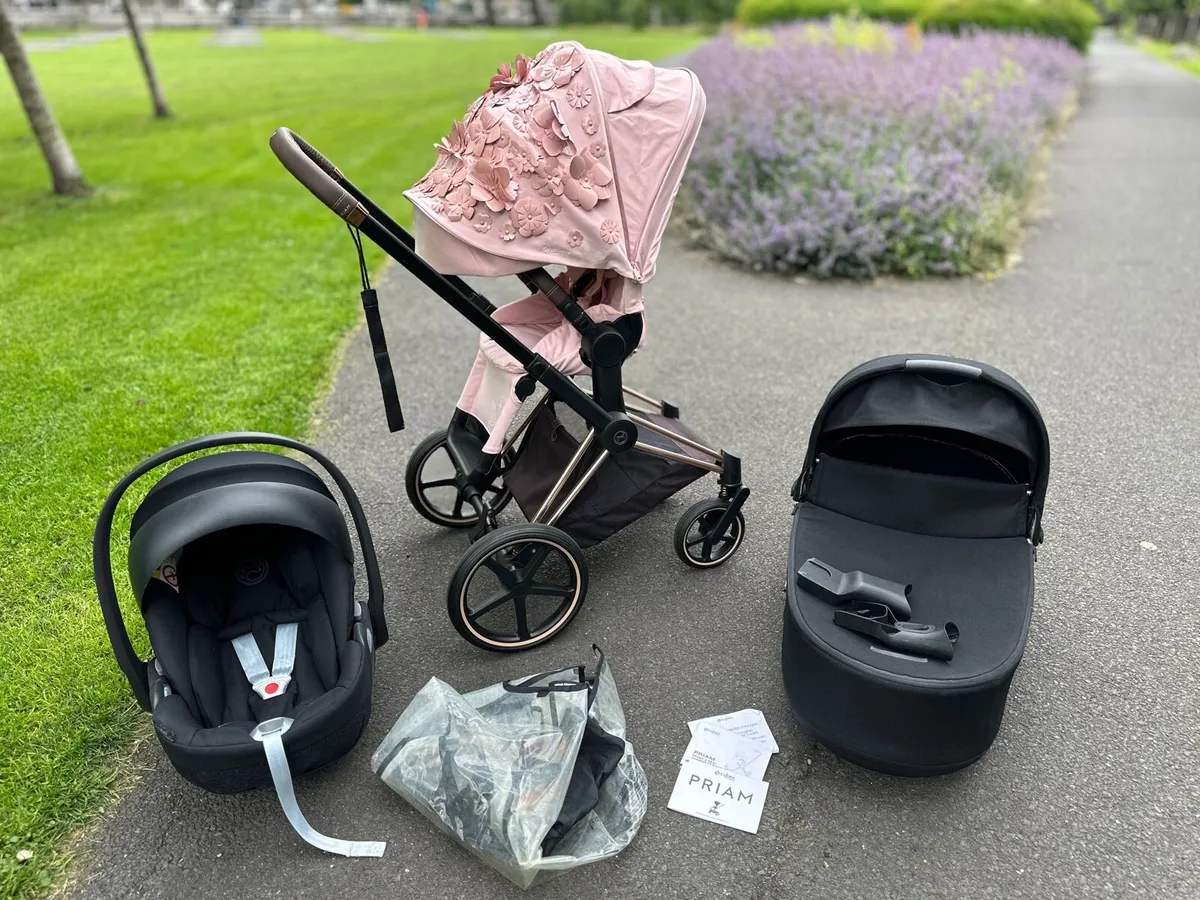 Cybex platinum Priam spring blossom 3 in 1 pink - Image 1