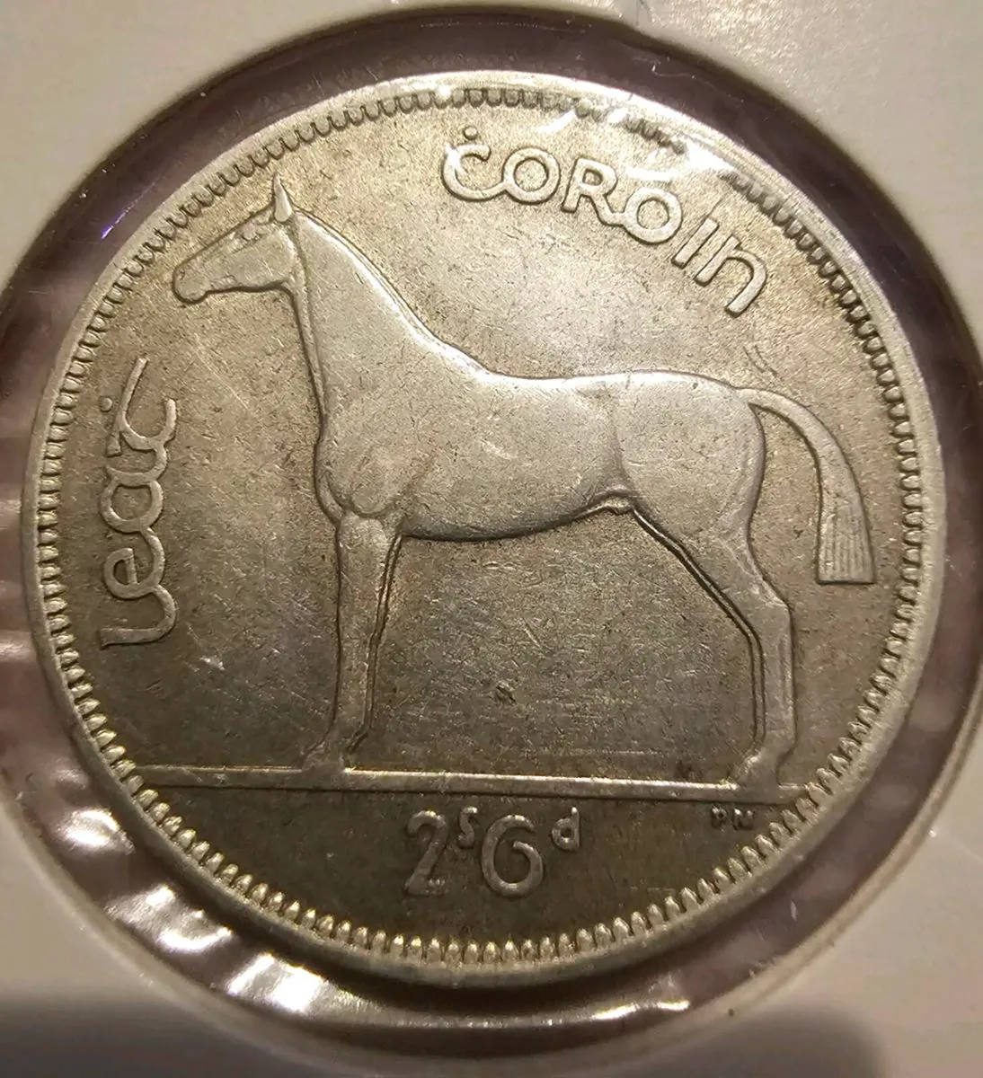 1943 irish half crown - Image 1