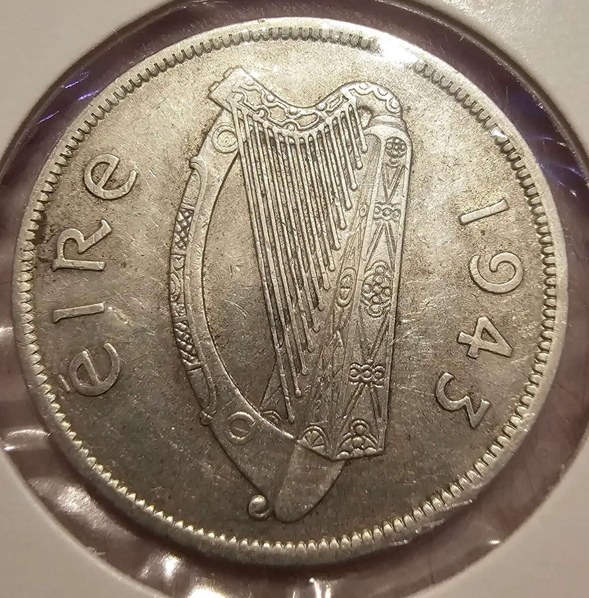 1943 irish half crown - Image 2
