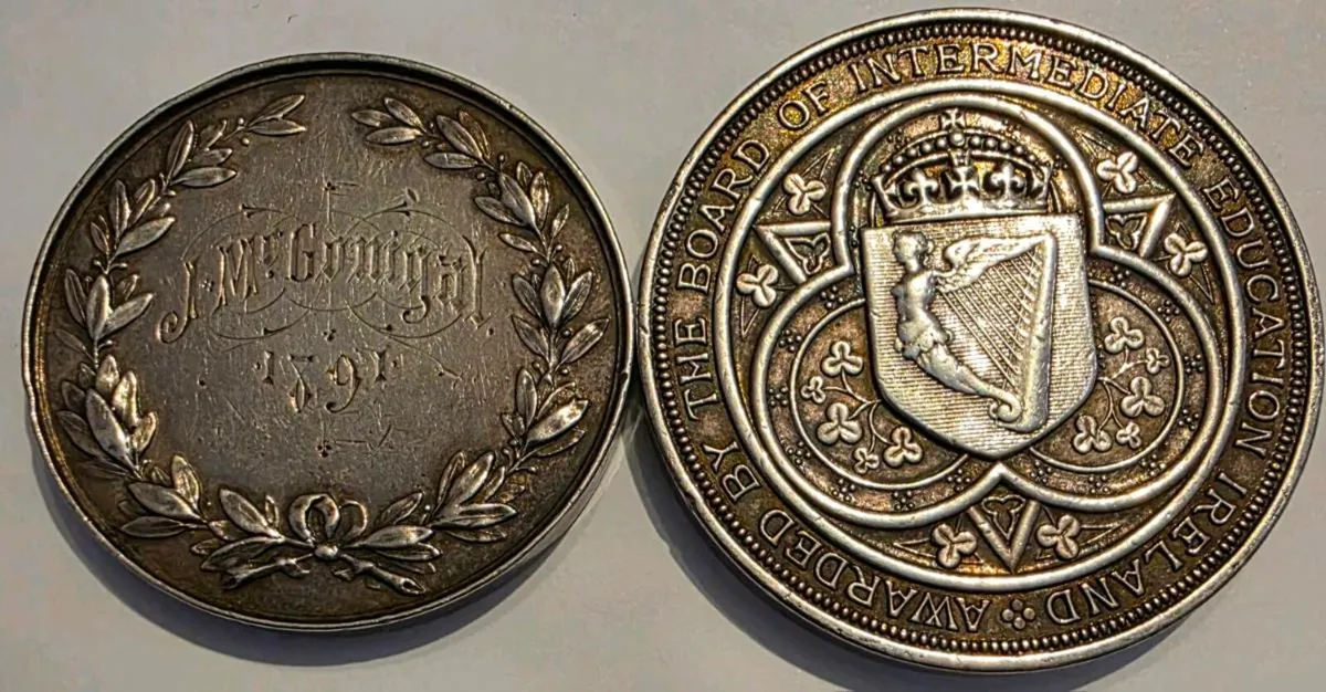 Irish Silver medals - Image 2