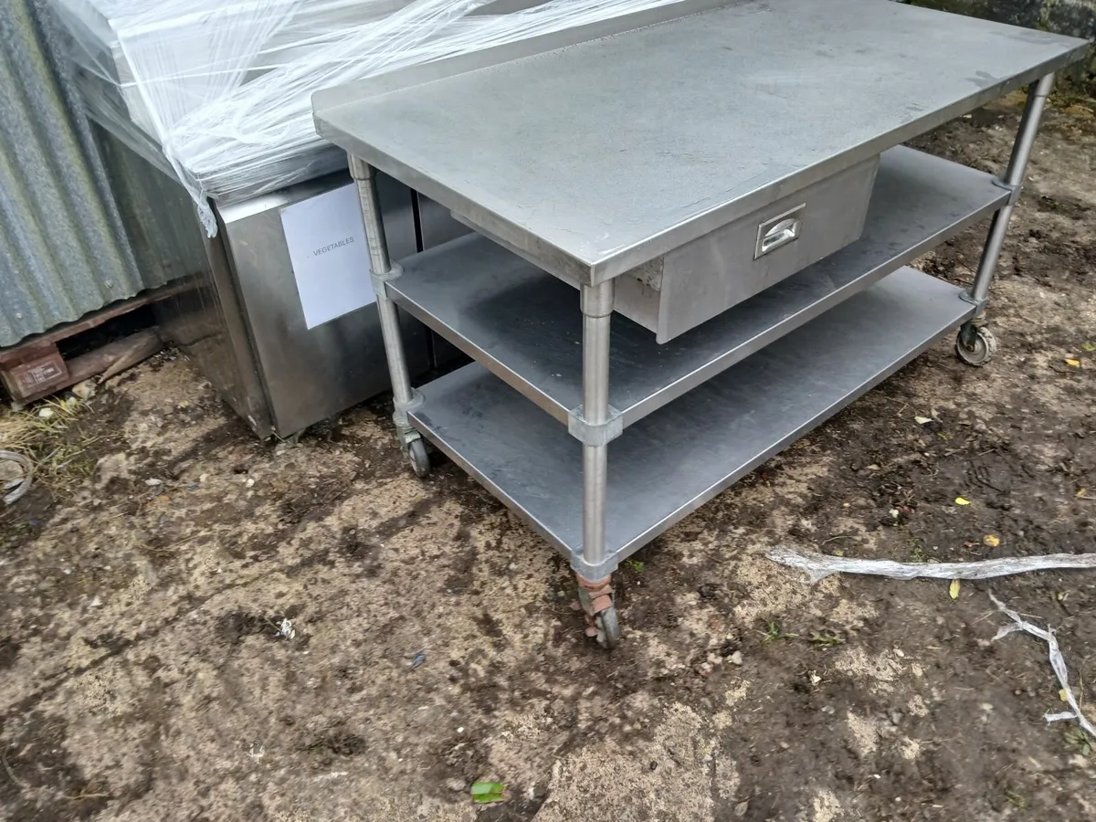 Stainless steel work table unit ...delivered - Image 2