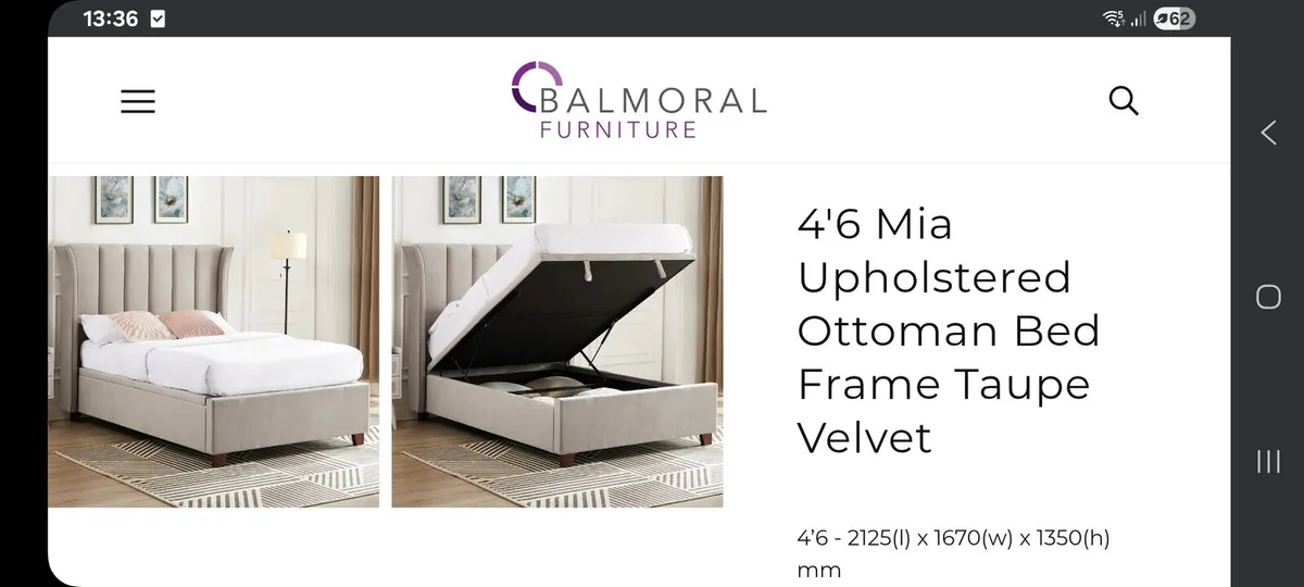 bed and mattress - Image 1