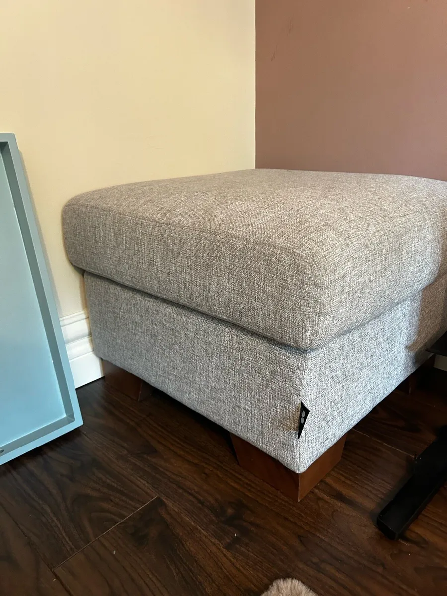 Armchair with foot stool - Image 2