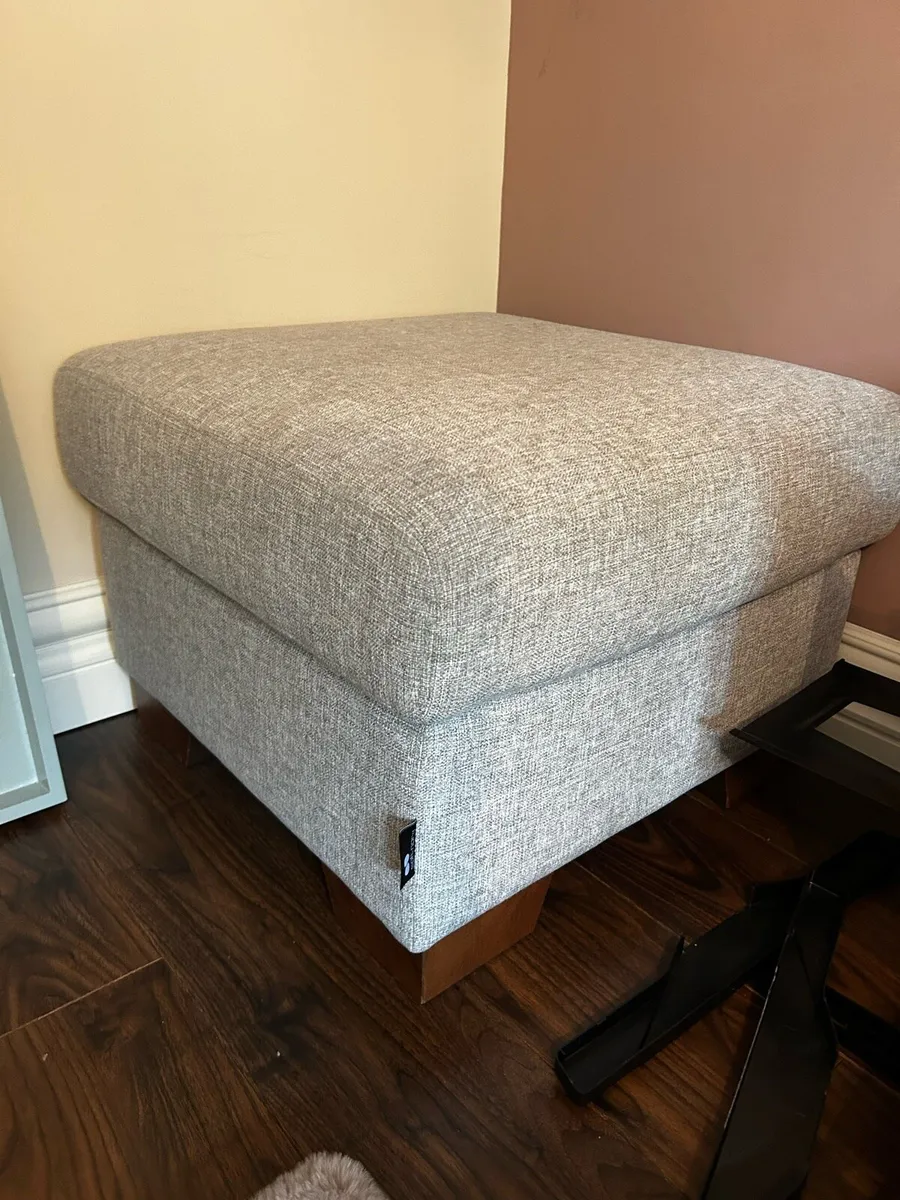 Armchair with foot stool - Image 3