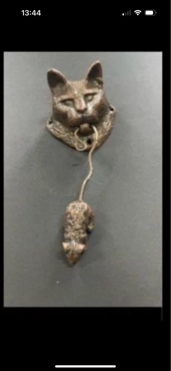 Cat and mouse door knocker - Image 2