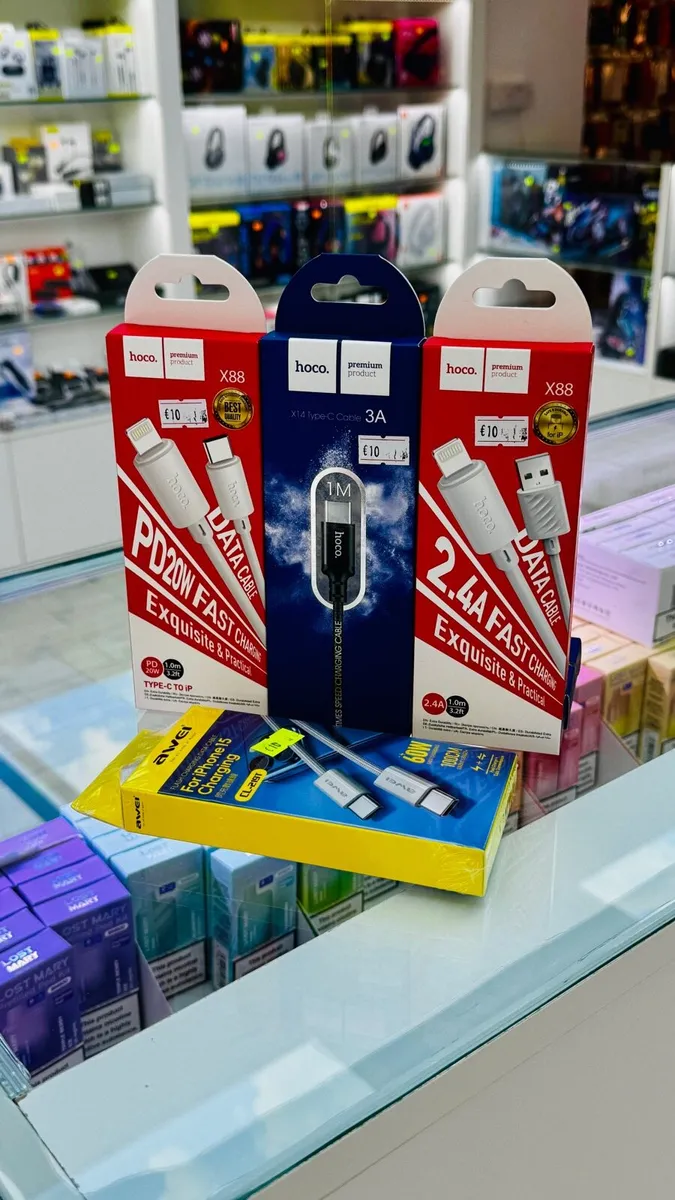 Charging cables for mobile phones