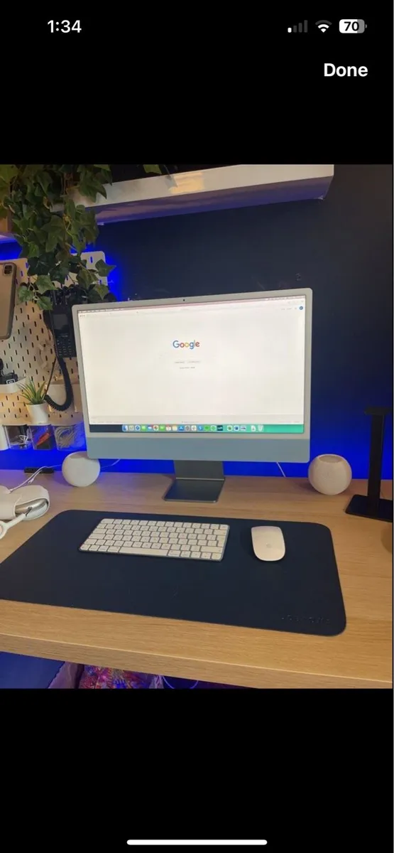 iMac 2021 M1 24” blue - Image 1