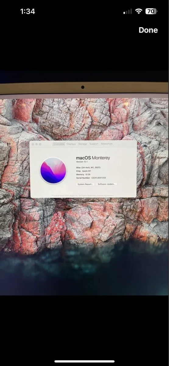 iMac 2021 M1 24” blue - Image 2