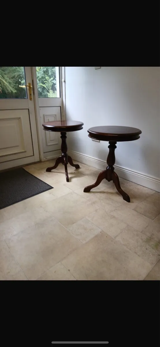Mahogany side tables - Image 2