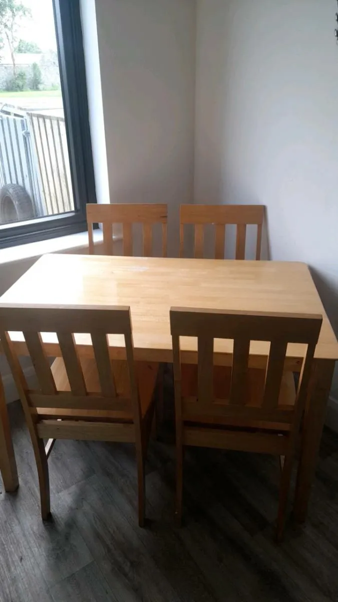 Table and 4 chairs