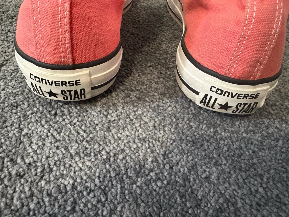 Women’s Pink High Top Converse Trainers - Image 4
