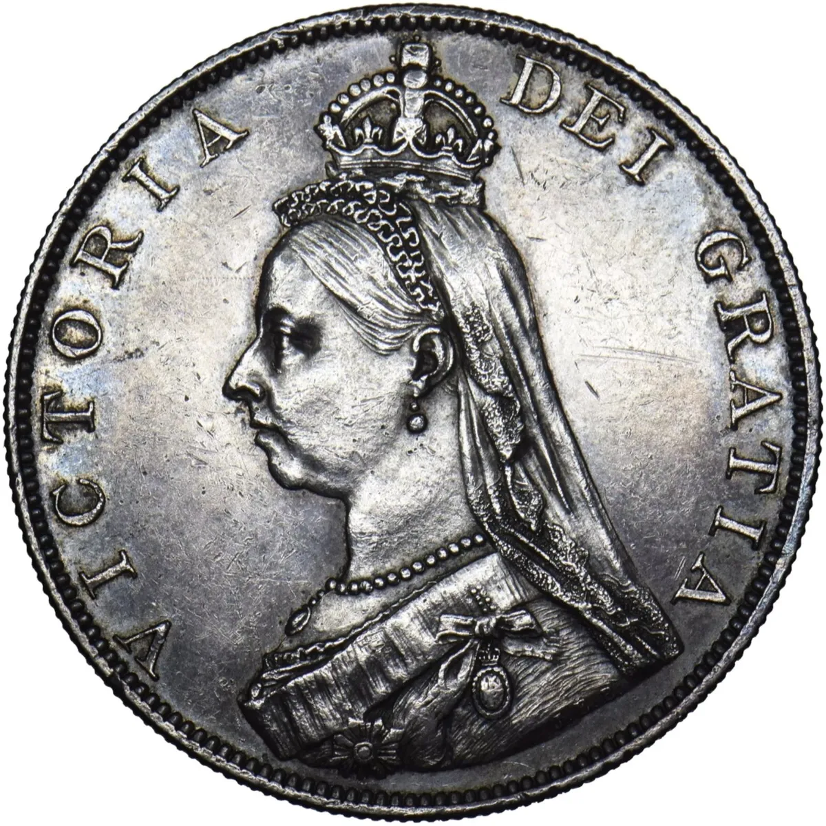 1887 double florin - Image 1