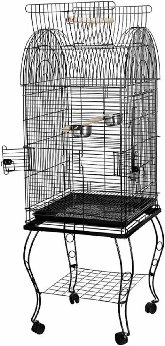 Bird Cage Large Wrought Iron for Small Birds - Image 3