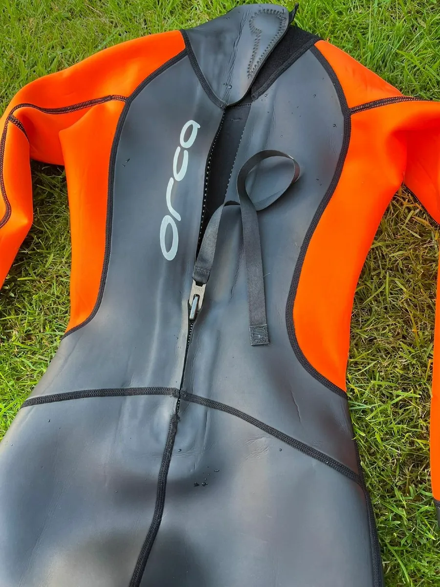 Orca Squad Junior High Visiblity Wetsuit - Image 3