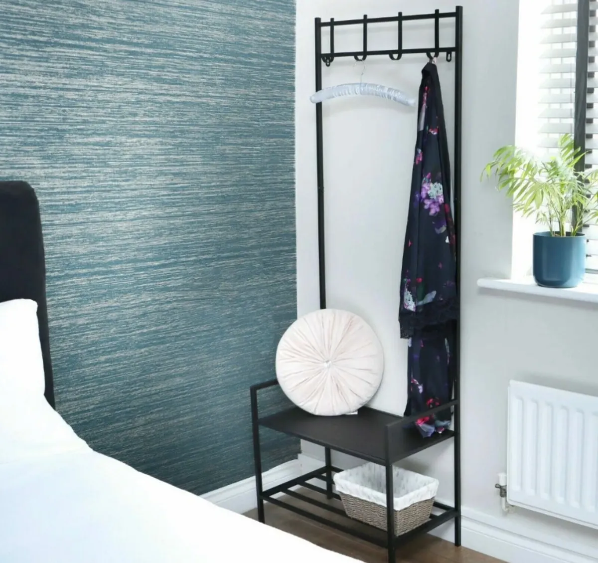 Free Standing Coat Clothes Rail with Shoe Rack NEW - Image 3