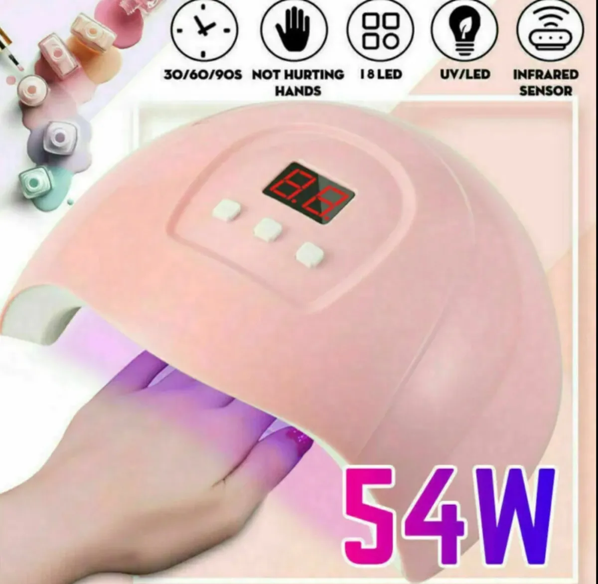 LED UV Nail Polish Dryer Lamp Gel Acrylic NEW - Image 1