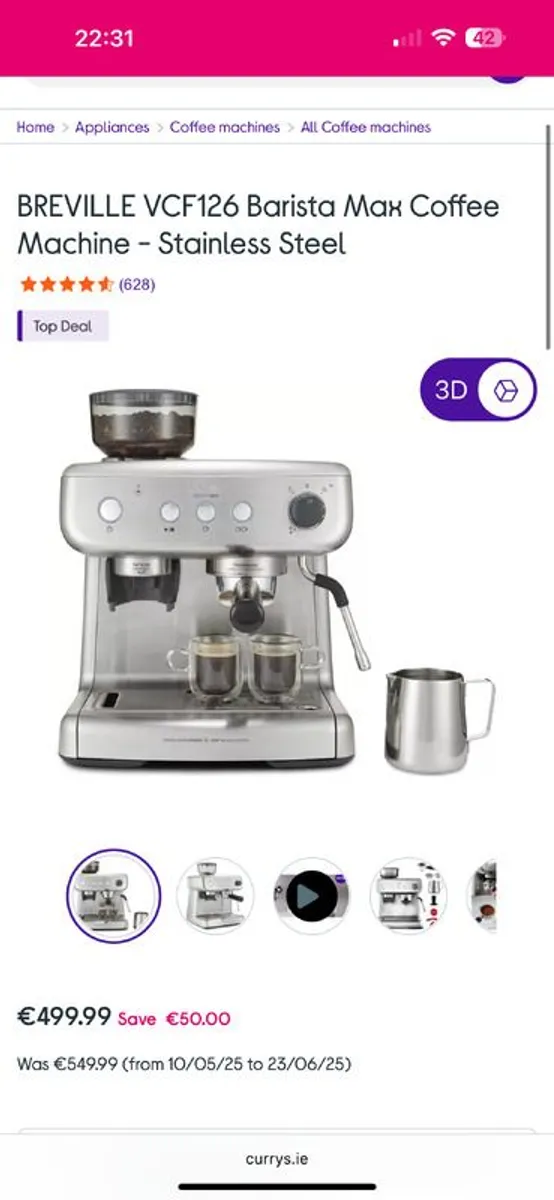 Breville barista max coffee machine - Image 3