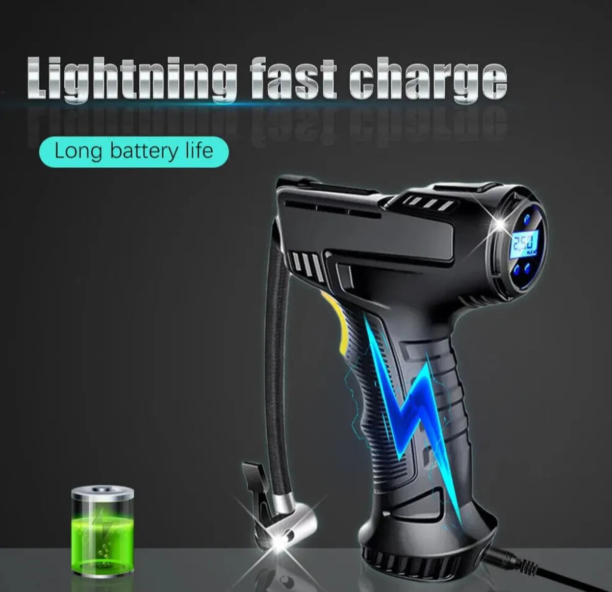 150psi Cordless Air Compressor Tyre Inflator NEW - Image 4