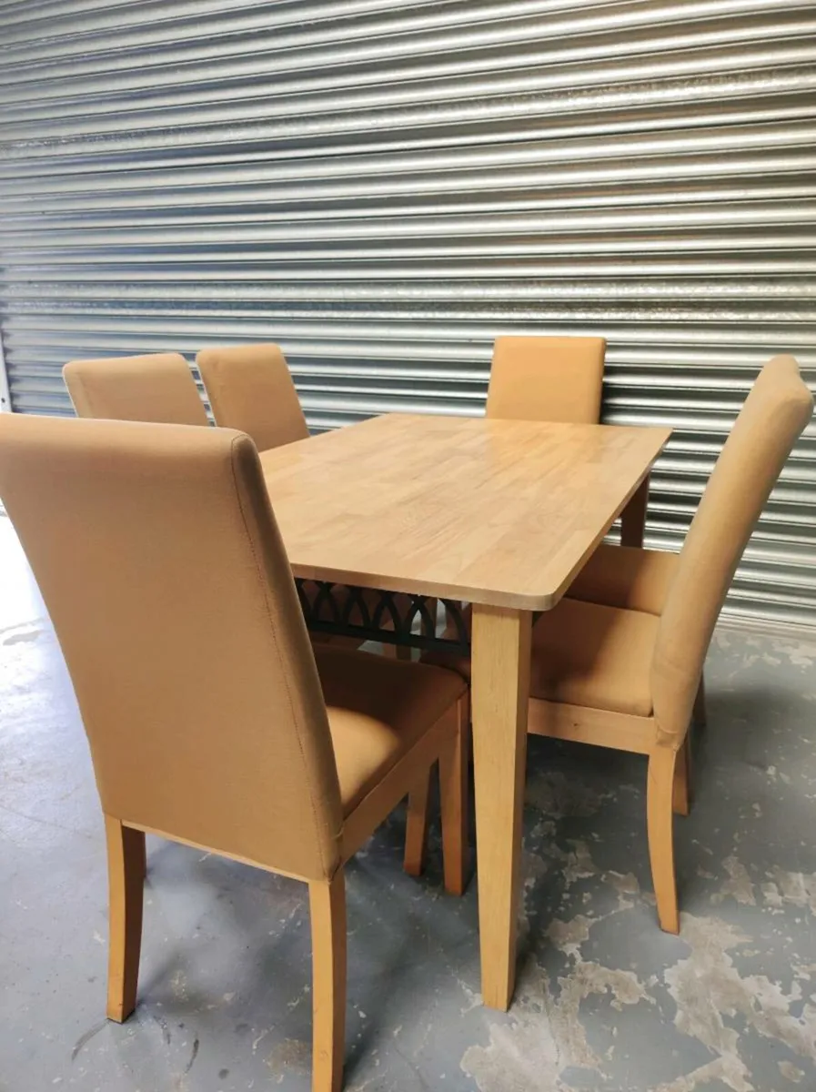New solid Oak table & 6 chairs *delivery - Image 2