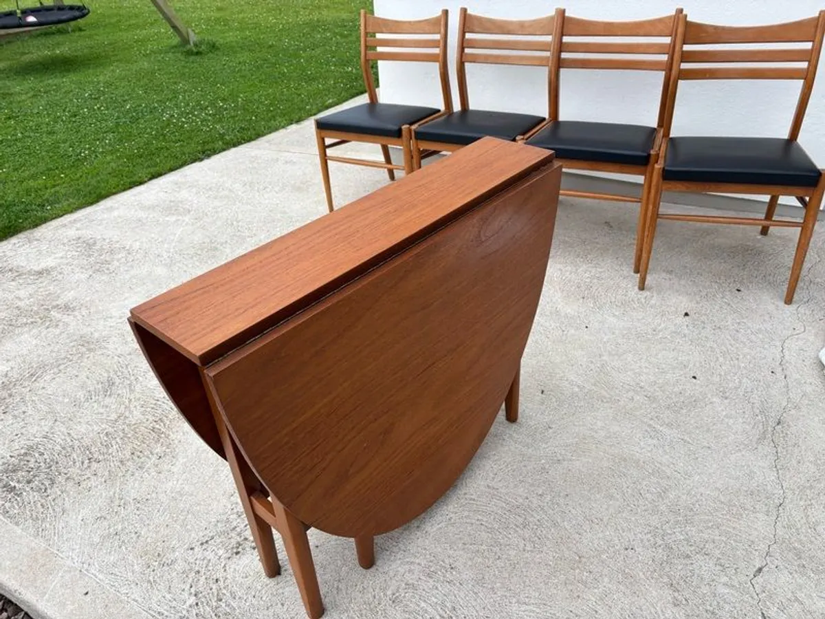 Vintage Drop leaf Dining Table - Image 2