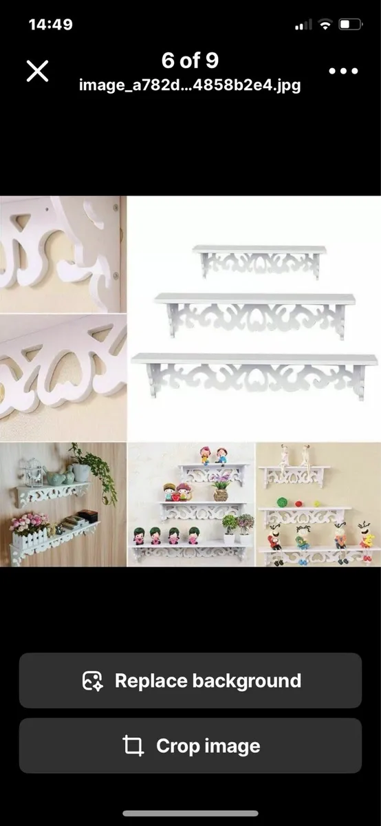 3 White Floating Wall Shelves Wall Units - Image 4