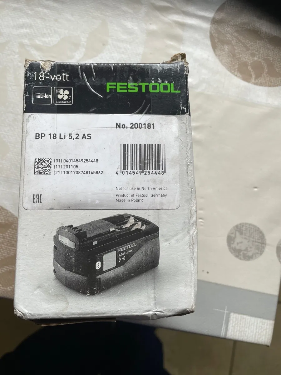 Festool 18v lithium battery - Image 1