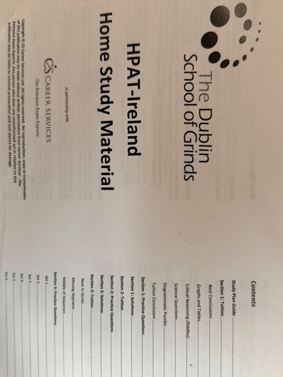 Excellent HPAT Notes for Sale - Image 2