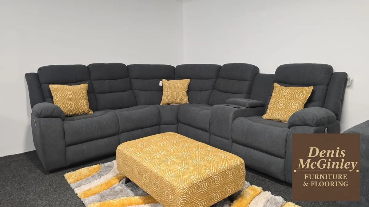 New Grey Power Recliners Sofas - Image 1