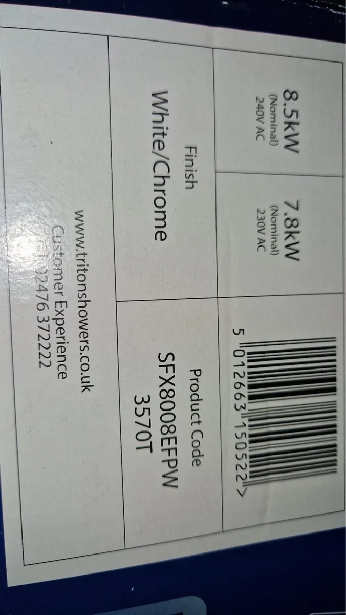 Triton T80 electric shower - Image 3