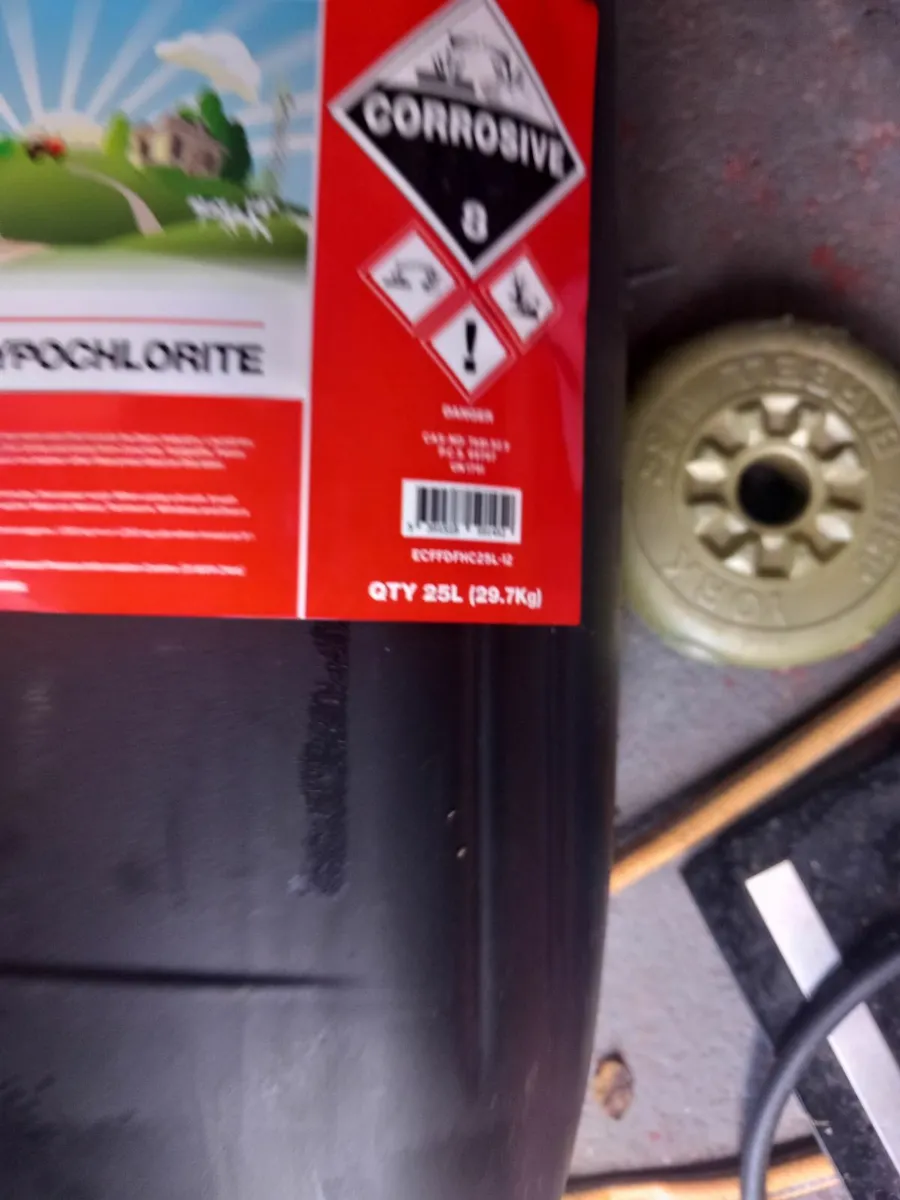 25L hypochlorite drums new - Image 2