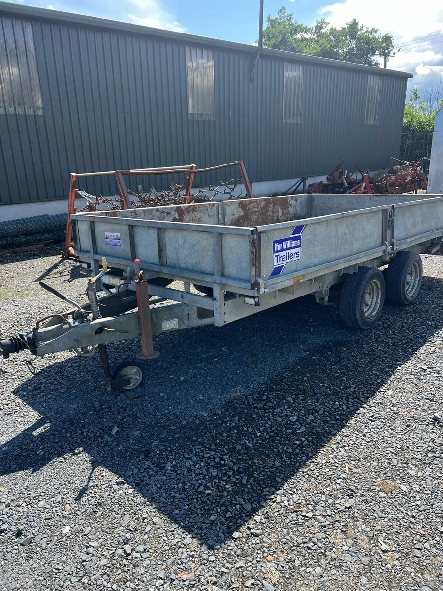 12ft IFOR WILLIAMS FLAT TRAILER - Image 2