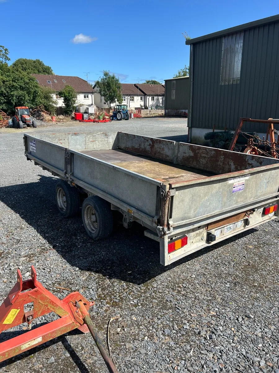 12ft IFOR WILLIAMS FLAT TRAILER - Image 3
