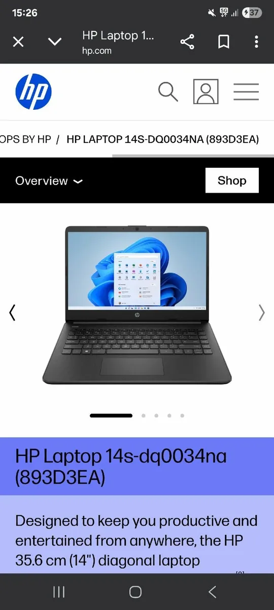 *New* Hp Laptop 14inch 128gb - Image 1