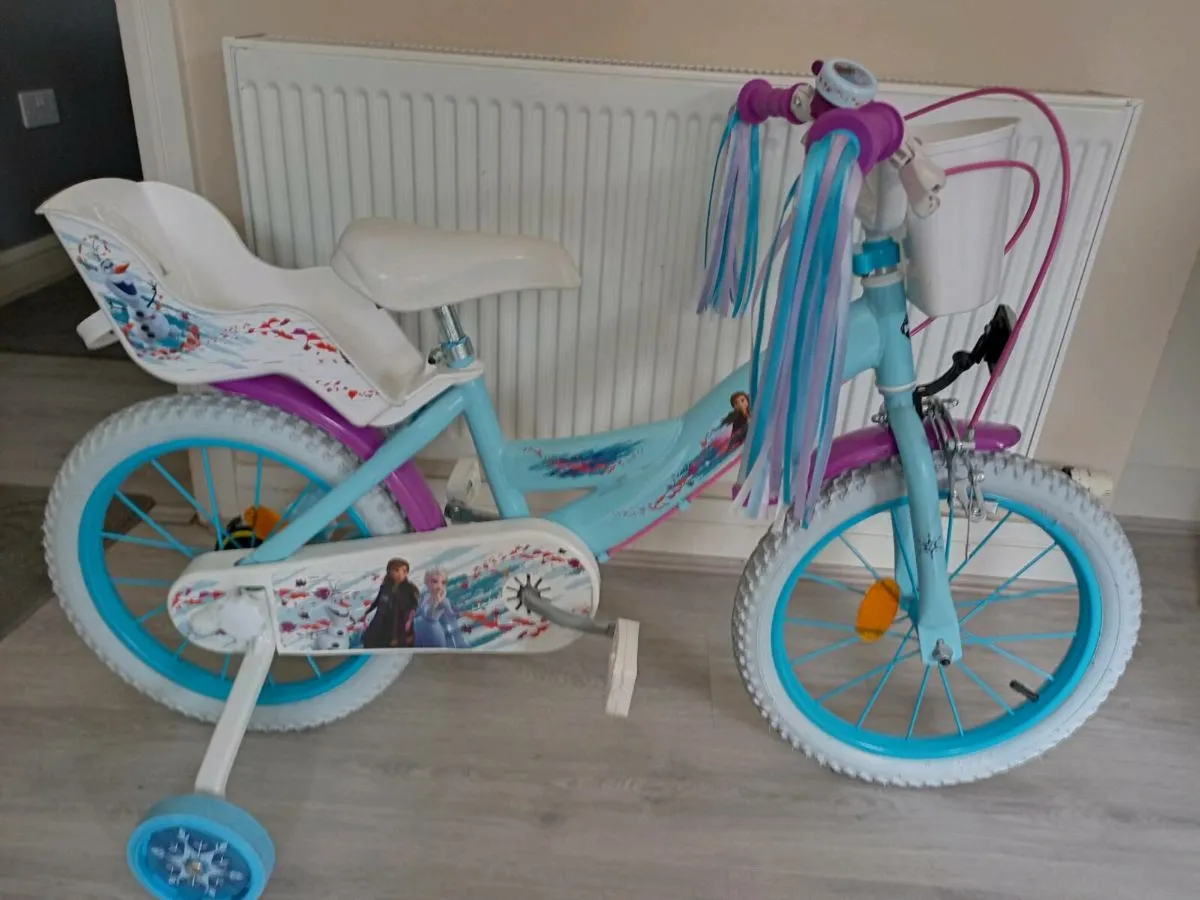 Kids Disney frozen bike size 16 inch wheels - Image 1
