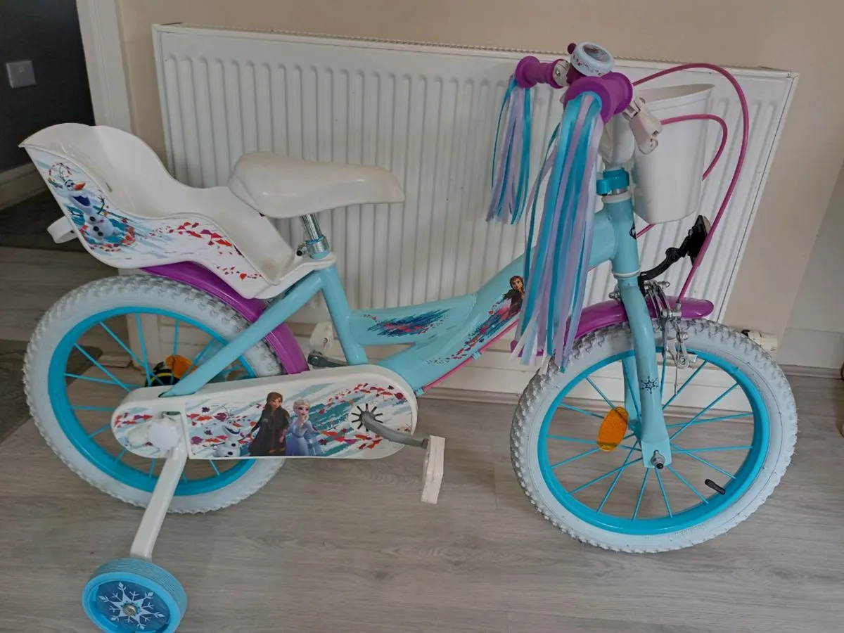 Kids Disney frozen bike size 16 inch wheels - Image 2