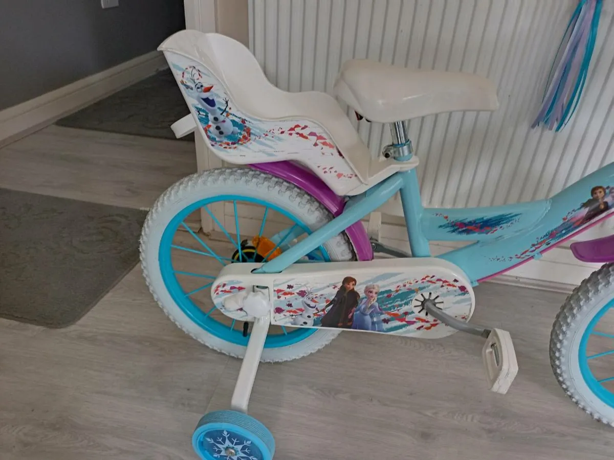 Kids Disney frozen bike size 16 inch wheels - Image 3